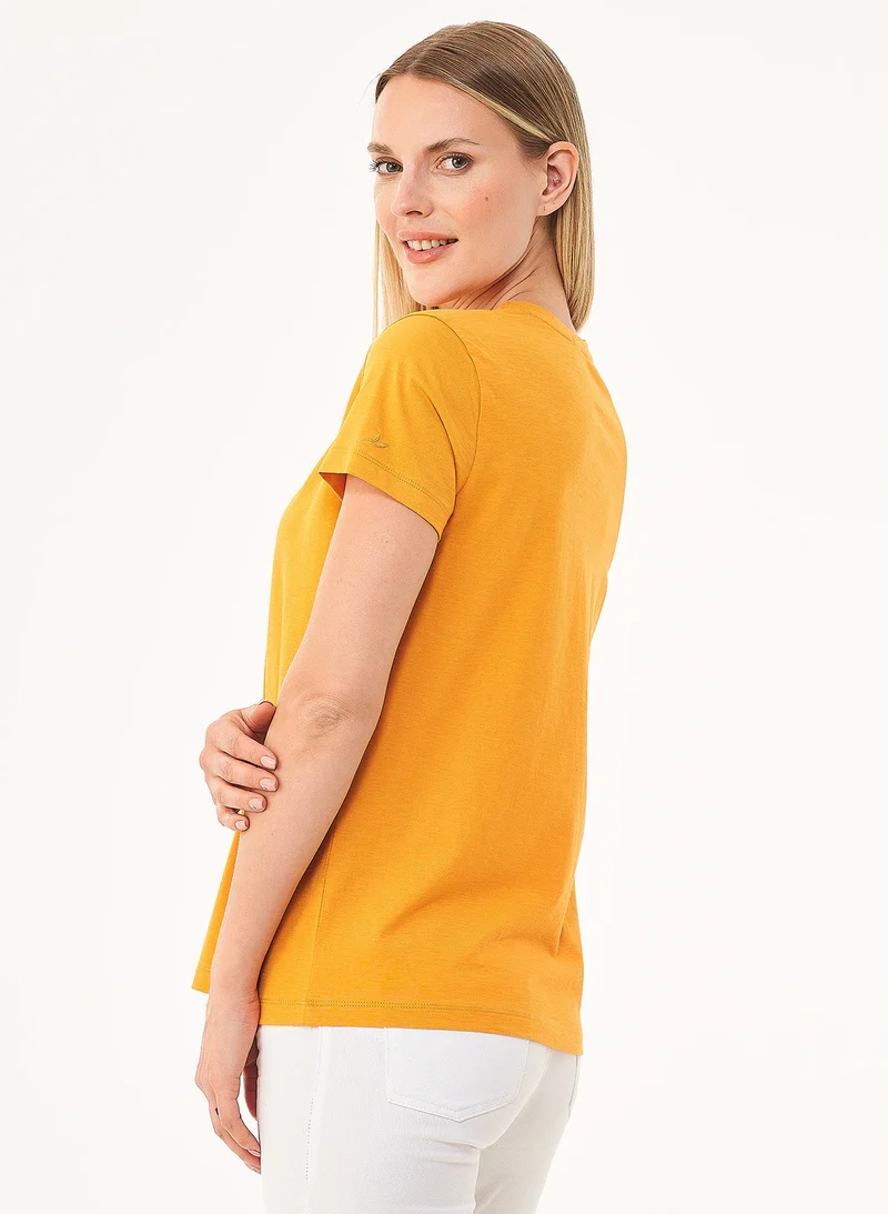 T-Shirt aus Bio-Baumwolle mit Print