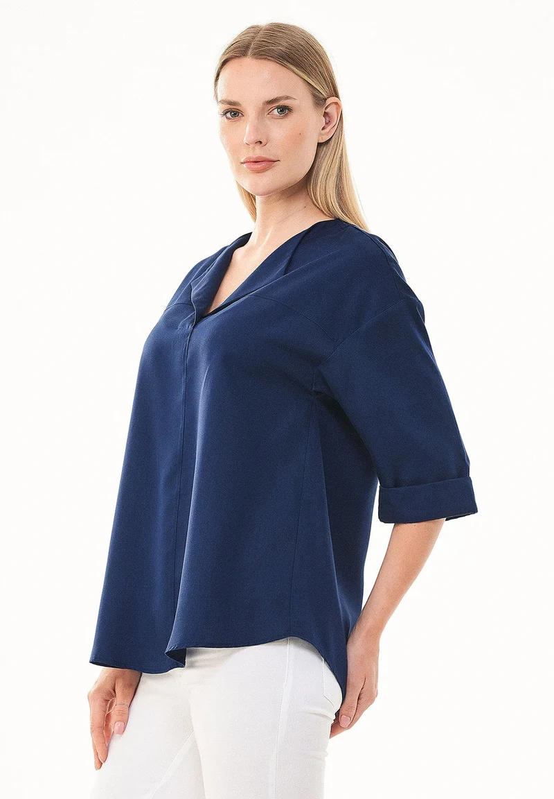3/4-Arm Bluse aus TENCEL™ Lyocell