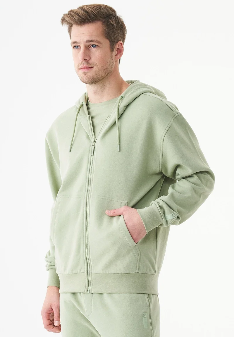 JUNDA Unisex Soft Touch Sweatjacke aus Bio-Baumwolle