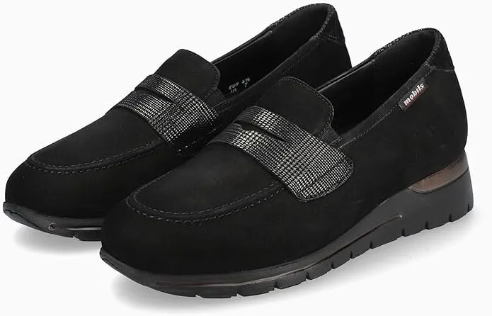 6900 Bequeme Slipper schwarz Damen