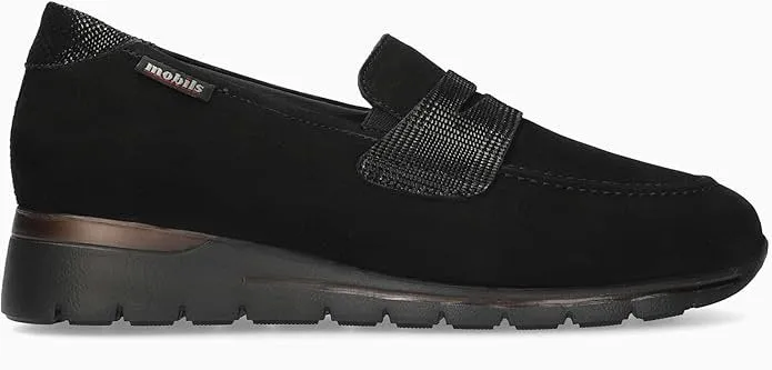 6900 Bequeme Slipper schwarz Damen