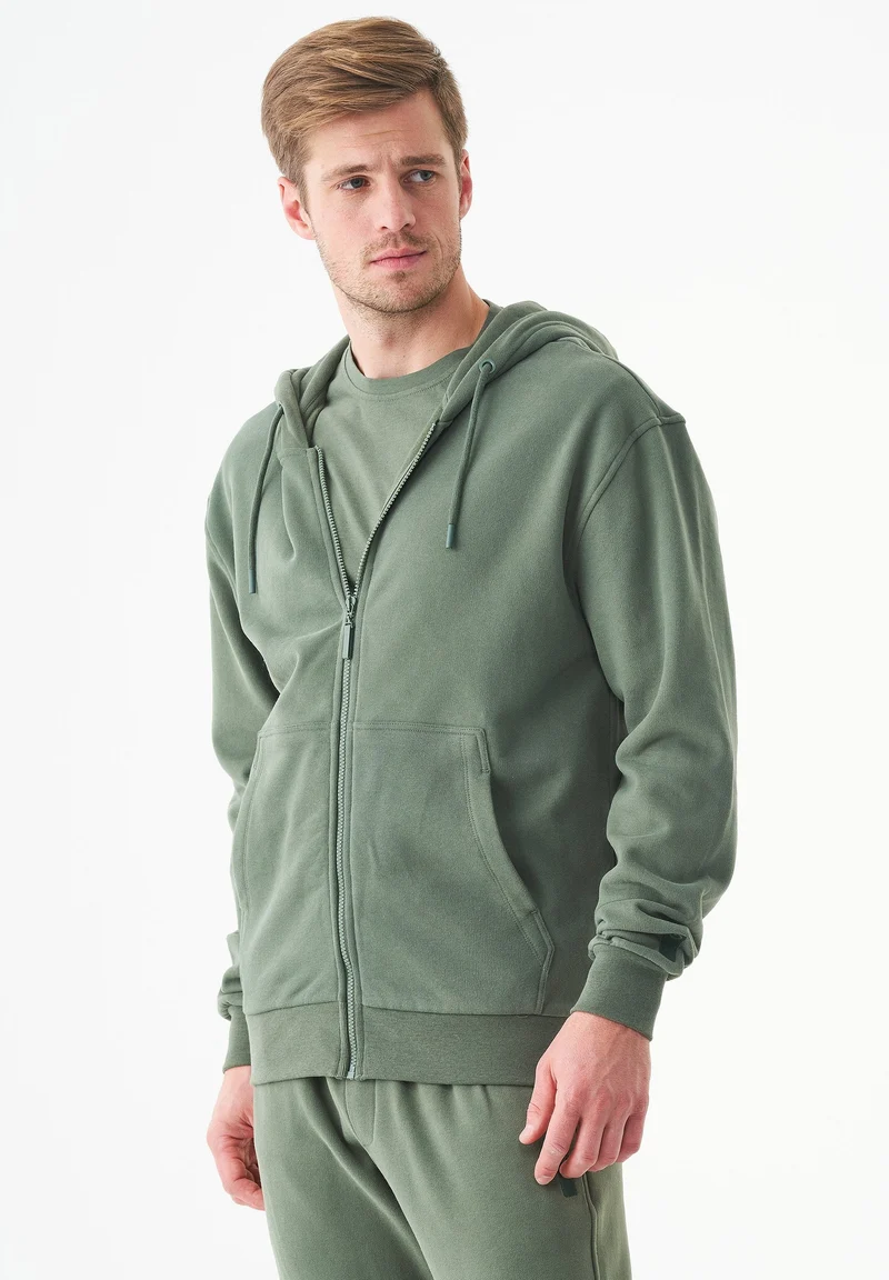 JUNDA Unisex Soft Touch Sweatjacke aus Bio-Baumwolle