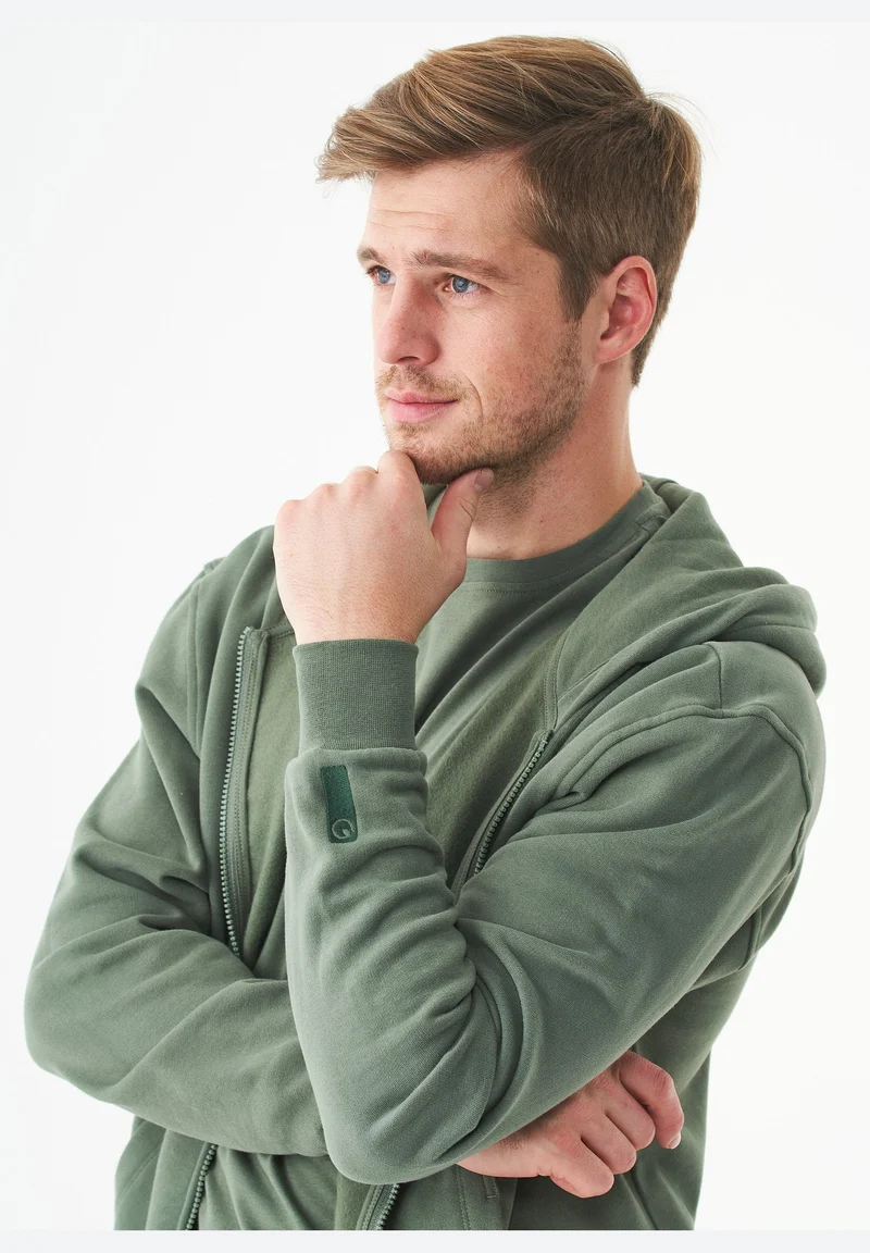 JUNDA Unisex Soft Touch Sweatjacke aus Bio-Baumwolle