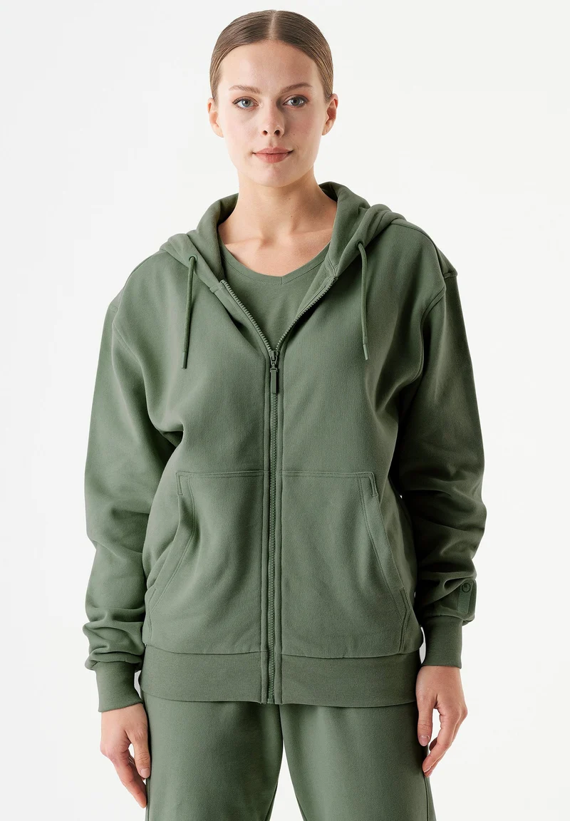 JUNDA Unisex Soft Touch Sweatjacke aus Bio-Baumwolle