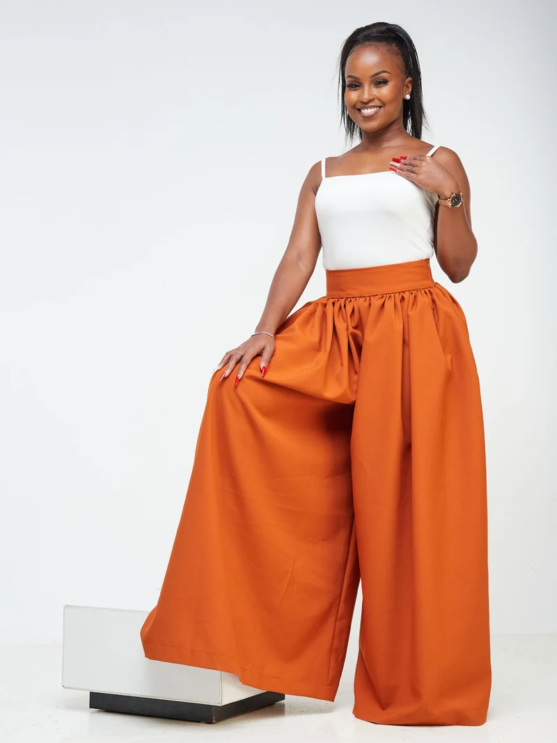 Izulu Kone pants - Burnt orange