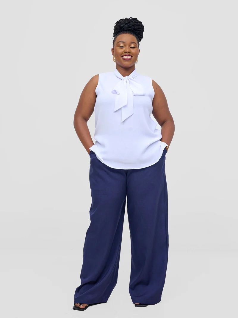 Vivo Niari straight leg Pants - Navy