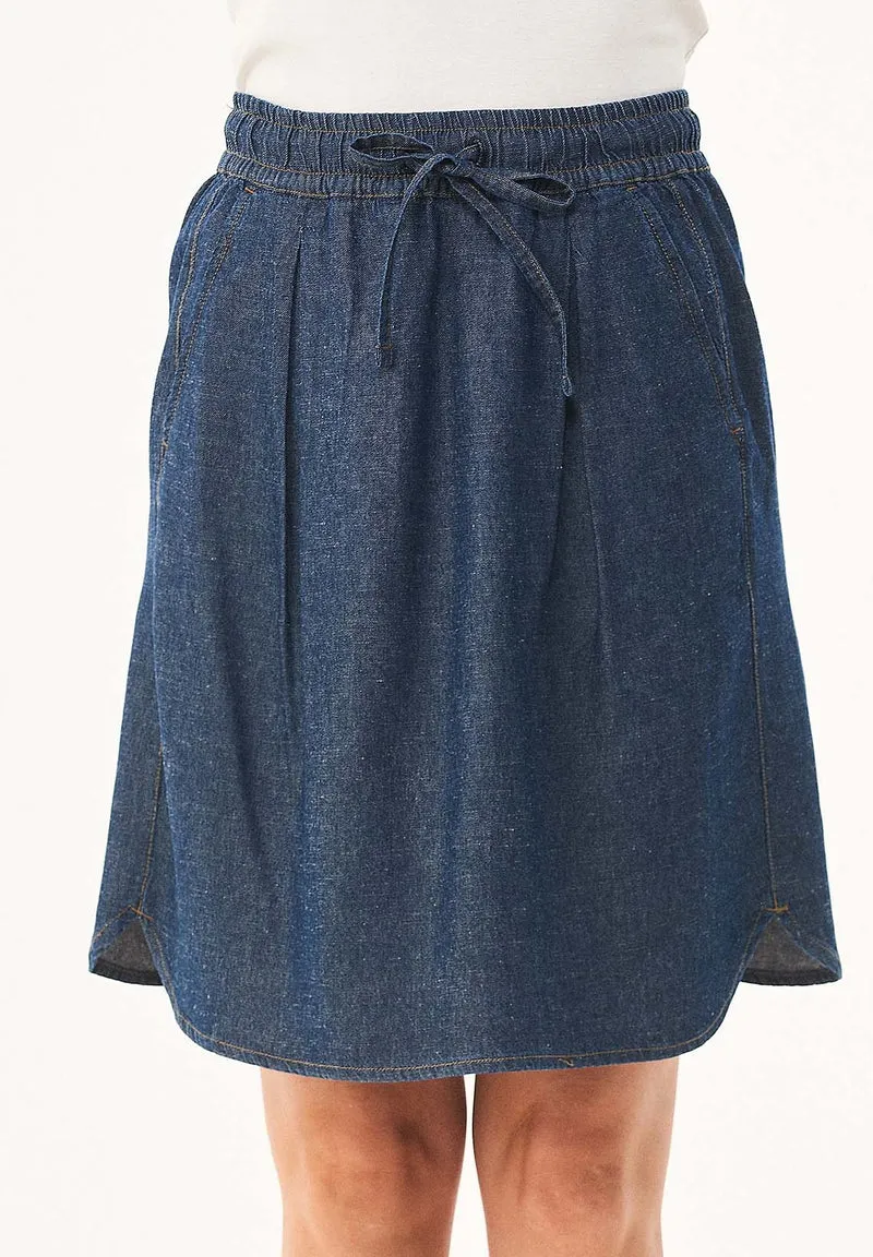 Denim-Rock aus Bio-Baumwolle und TENCEL™ Lyocell mit Hanf