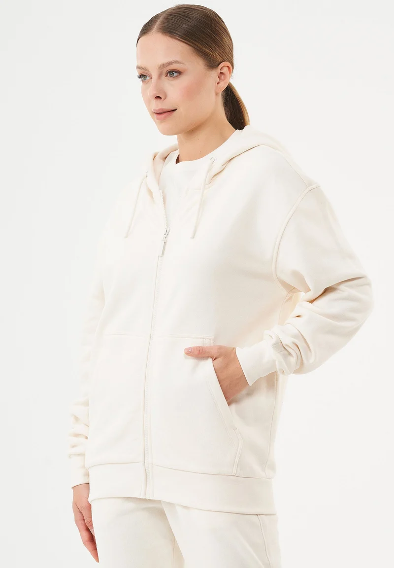 JUNDA Unisex Soft Touch Sweatjacke aus Bio-Baumwolle
