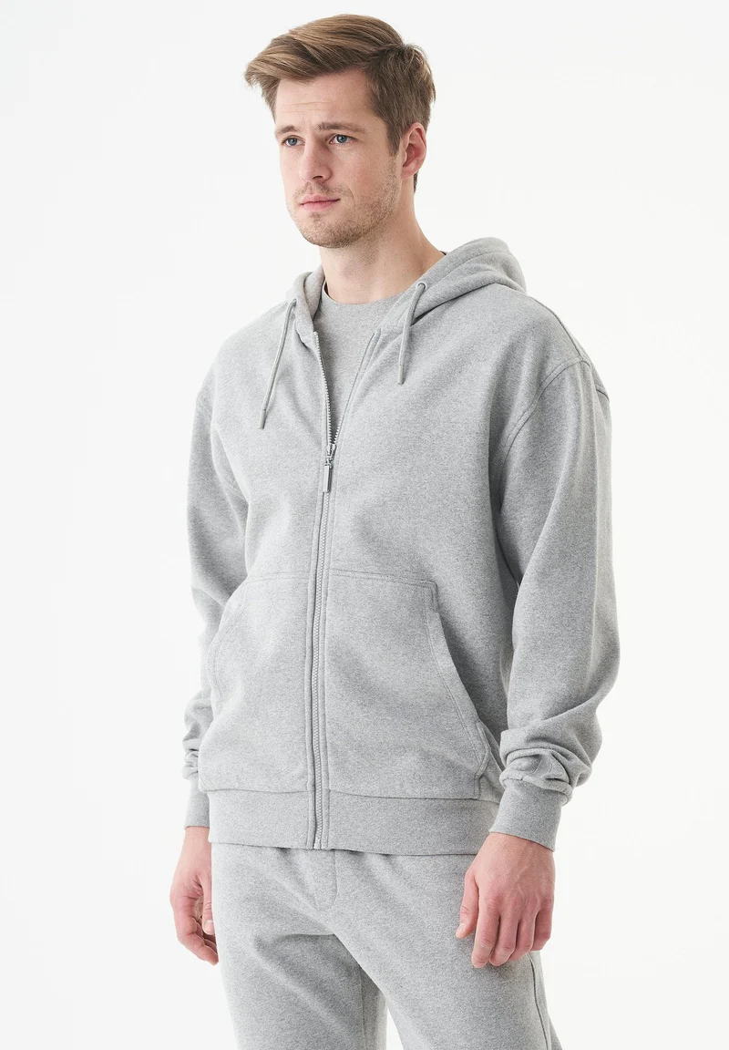JUNDA Unisex Soft Touch Sweatjacke aus Bio-Baumwolle