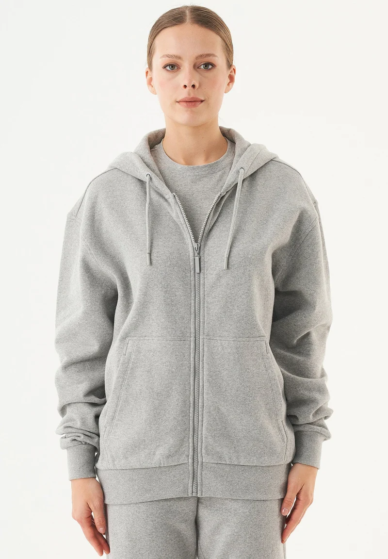 JUNDA Unisex Soft Touch Sweatjacke aus Bio-Baumwolle
