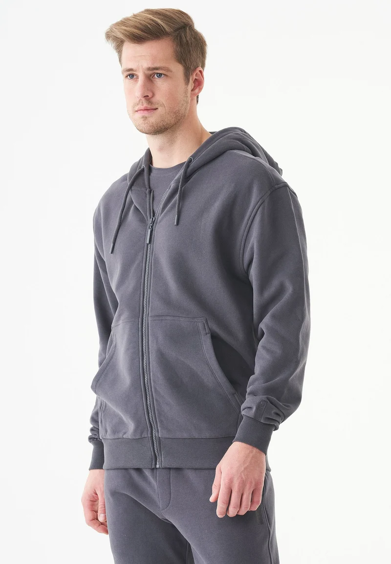 JUNDA Unisex Soft Touch Sweatjacke aus Bio-Baumwolle