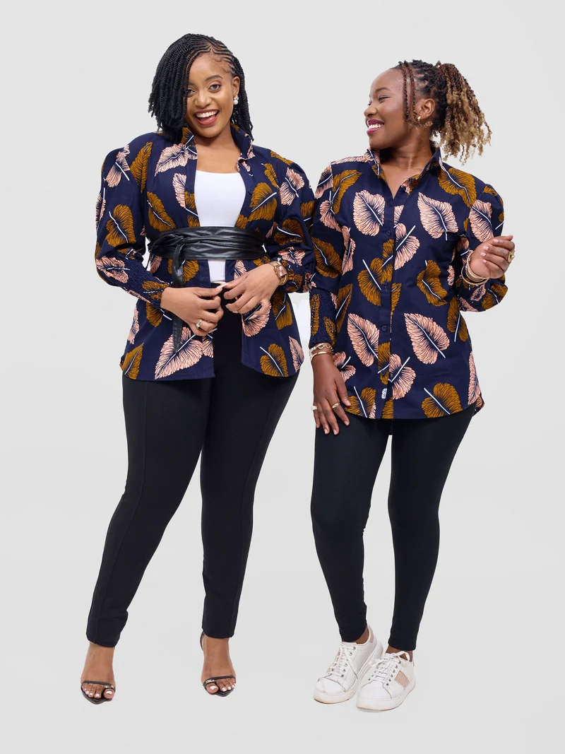 Izulu Ziwa 2 top - Navy Blue