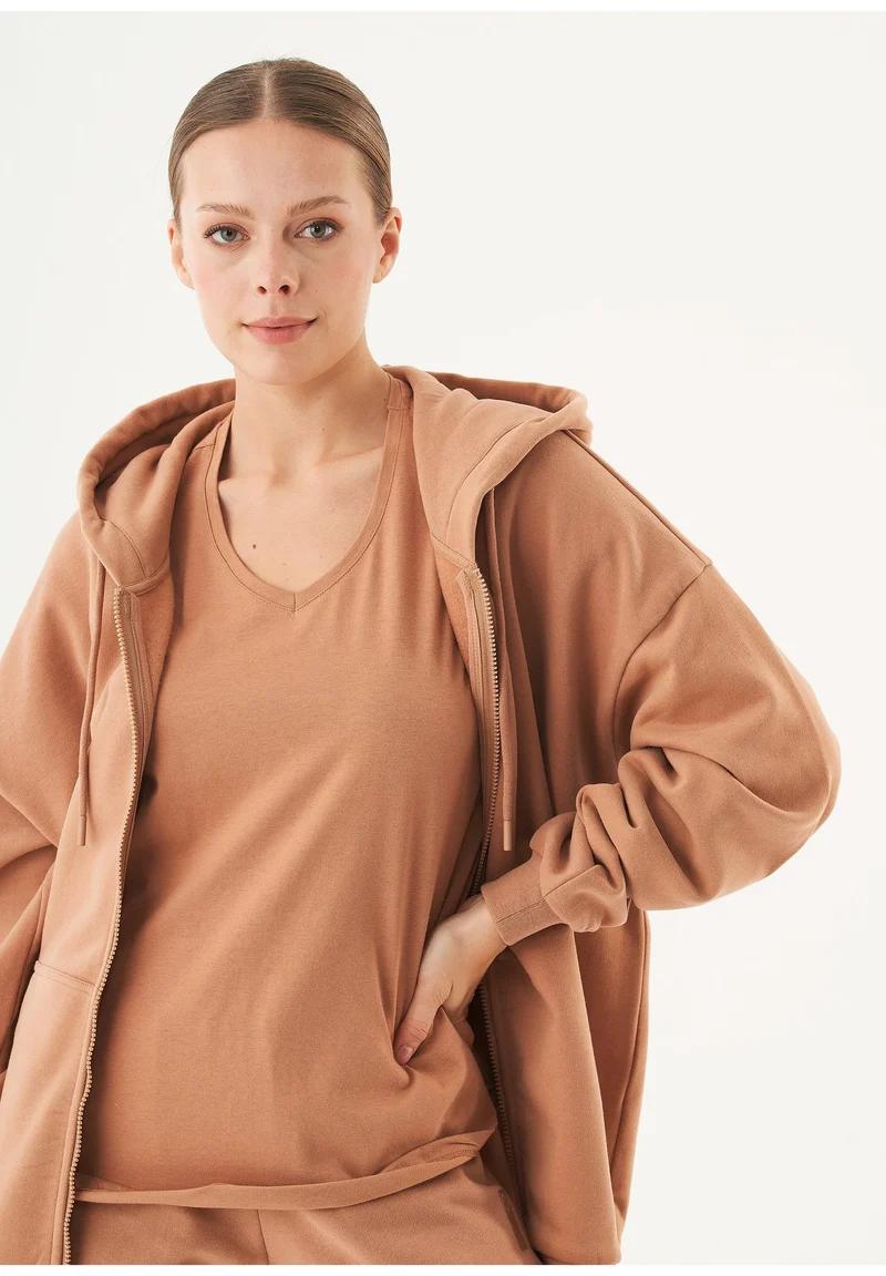 JALE Soft Touch Sweatjacke aus Bio-Baumwolle