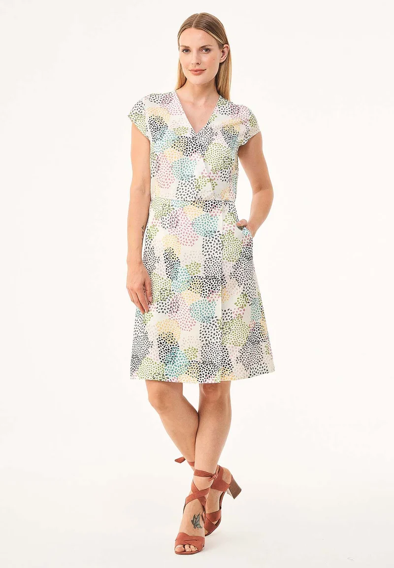 Kleid aus TENCEL™ Lyocell mit Allover-Print