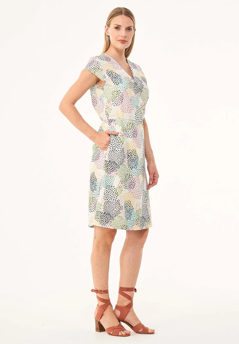Kleid aus TENCEL™ Lyocell mit Allover-Print