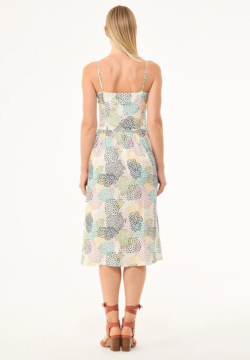 Spaghettiträger-Kleid aus TENCEL™ Lyocell mit Allover-Print