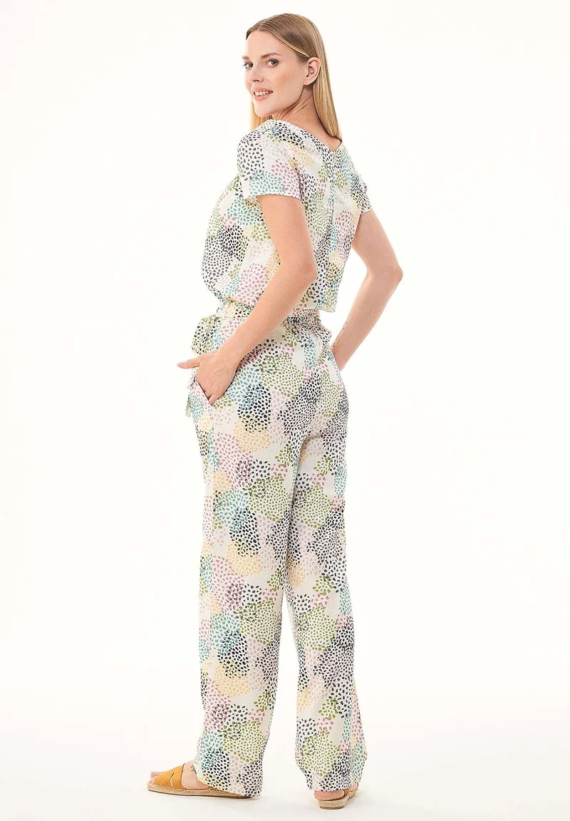 Jumpsuit aus TENCEL™ Lyocell mit Allover-Print