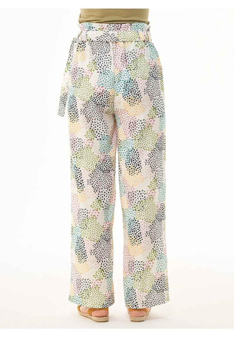 Hose aus TENCEL™ Lyocell mit Allover-Print