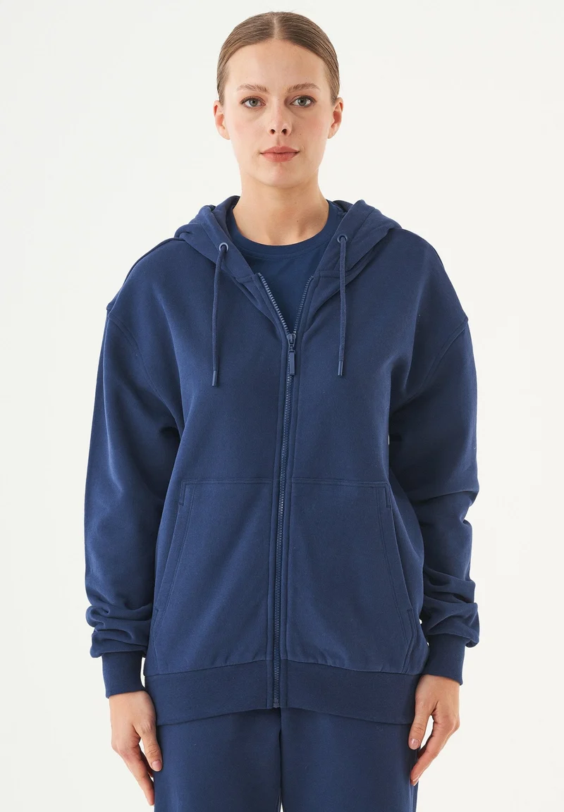 JUNDA Unisex Soft Touch Sweatjacke aus Bio-Baumwolle