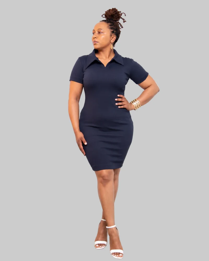 Mnubistyle Navy Baddie Dress