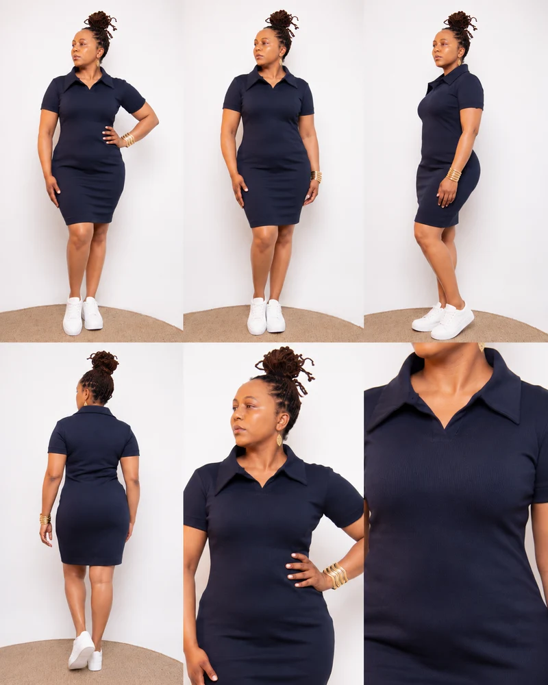 Mnubistyle Navy Baddie Dress