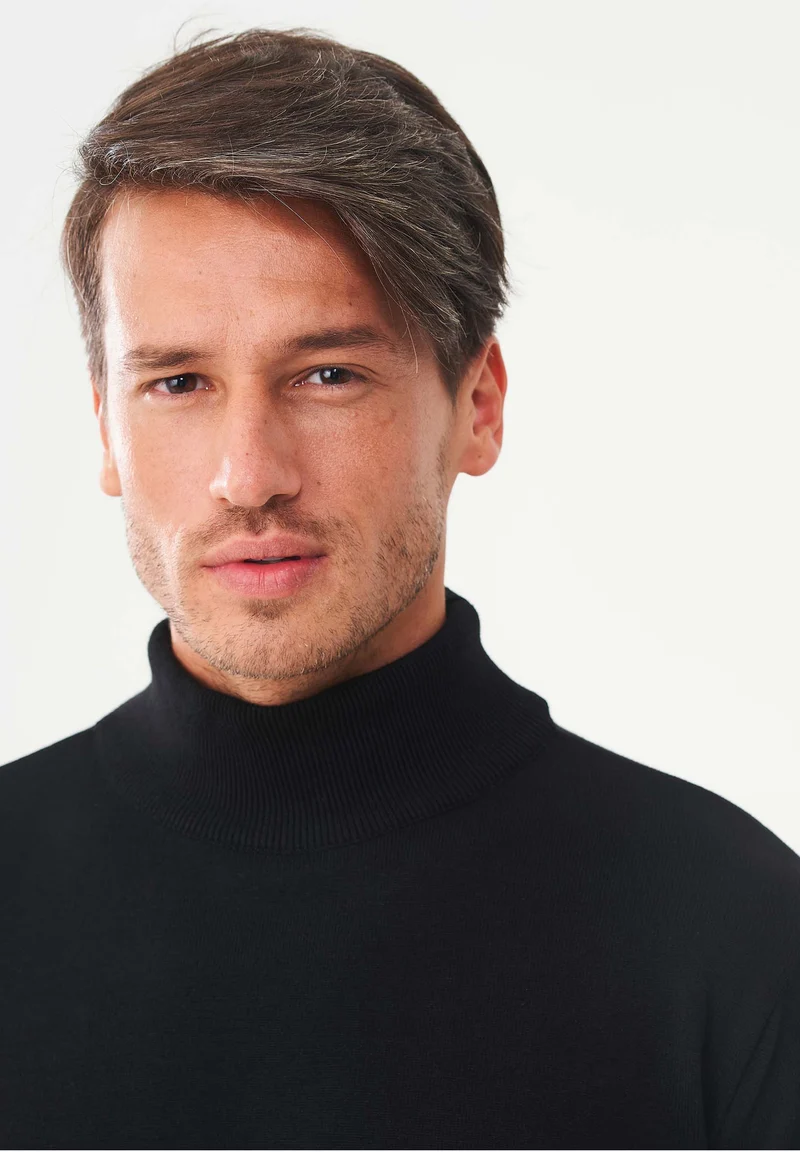 Rollkragenpullover aus Bio-Baumwolle