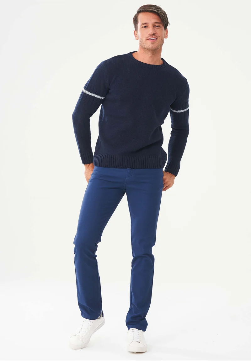 Pullover aus Bio-Merinowolle und Bio-Baumwolle