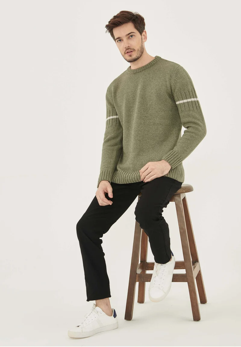 Pullover aus Bio-Merinowolle und Bio-Baumwolle