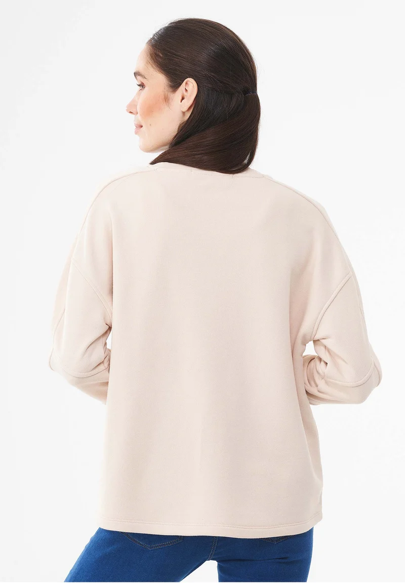 Sweatshirt aus Bio-Baumwolle & Modal mit recyceltem Polyester
