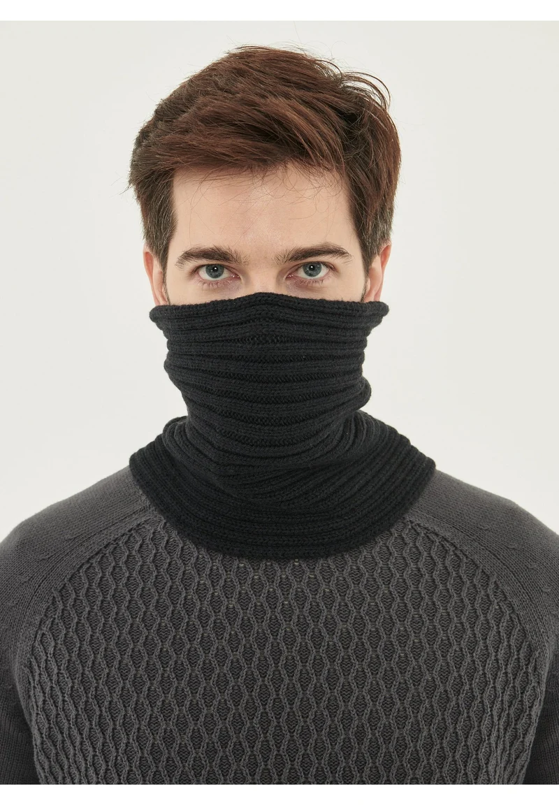 Unisex Strick Loop Schal aus Bio-Merinowolle und Bio-Baumwolle