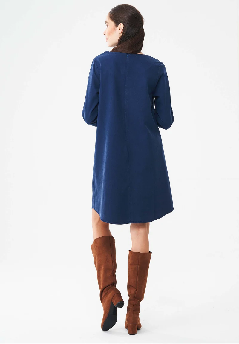 Garment Dyed Kleid aus TENCEL™ Lyocell-mix
