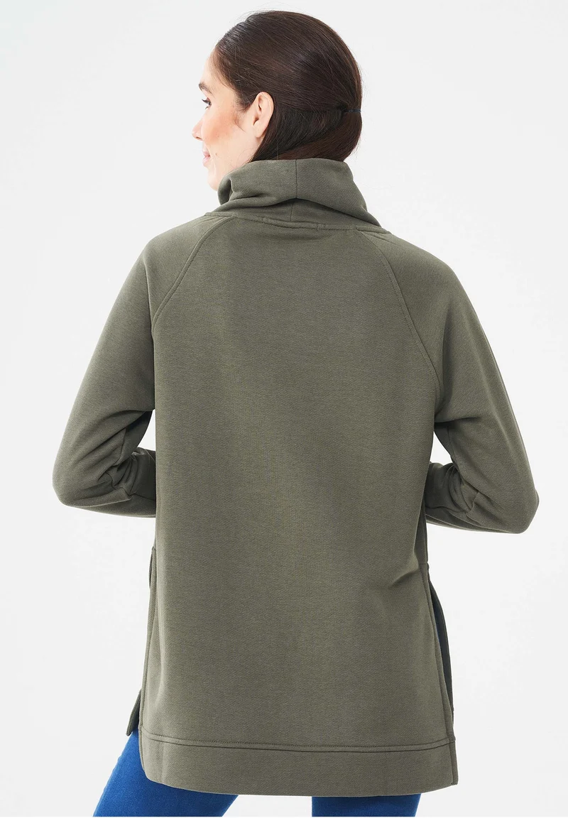 Sweatshirt aus Bio-Baumwolle & Modal mit recyceltem Polyester