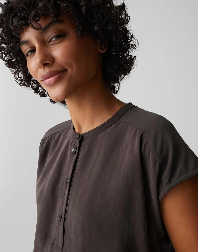 OPUS Blusenshirt Braun