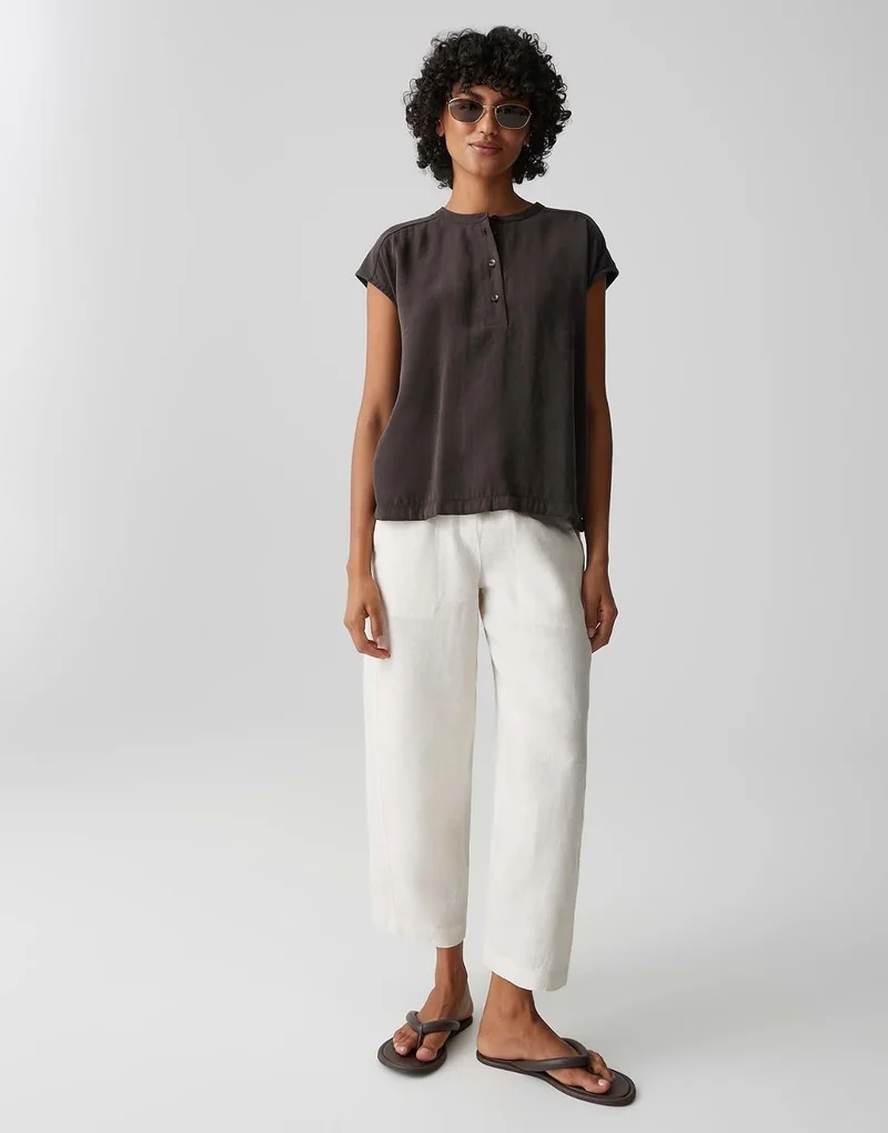 OPUS Blusenshirt Braun