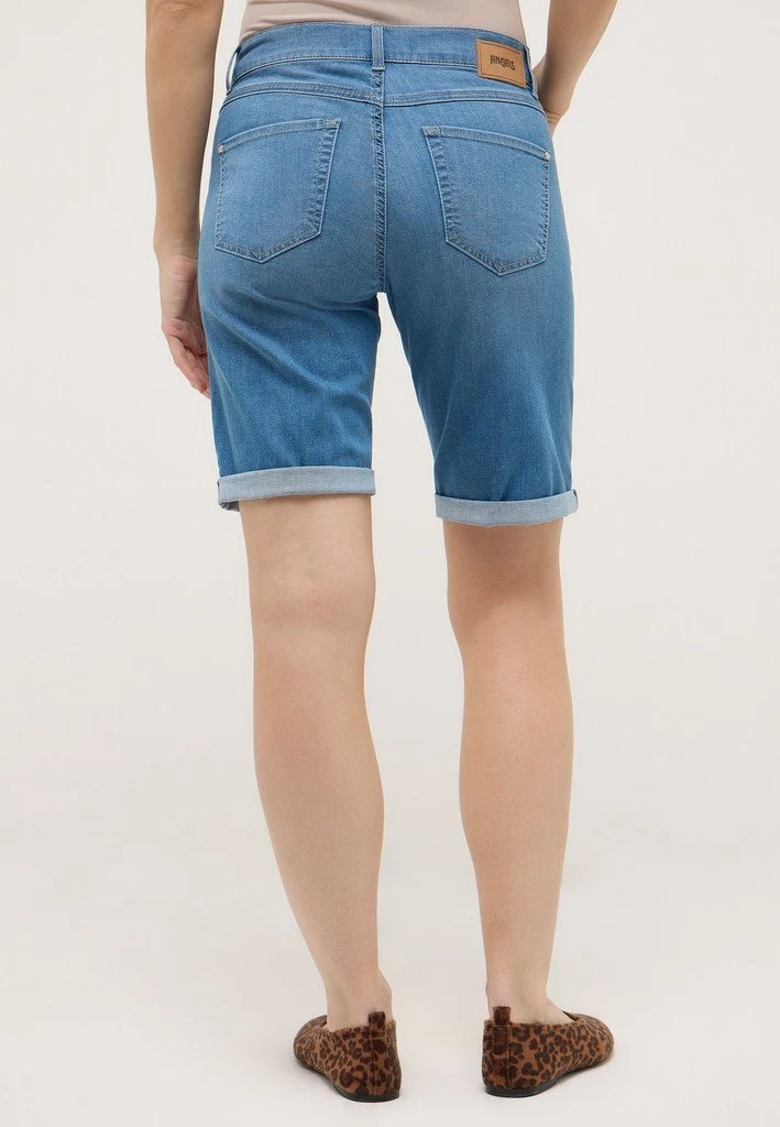 Angels BERMUDA TURN UP, stone blue used - 100067423