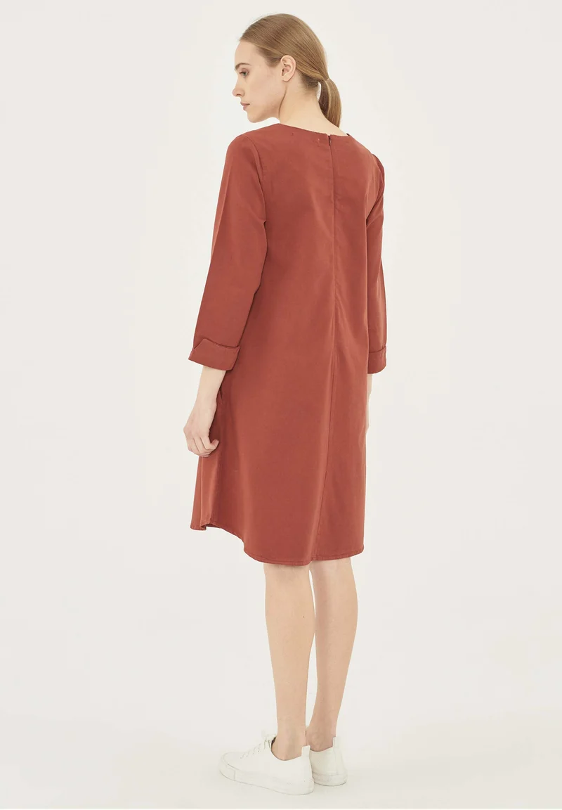 Garment Dyed Kleid aus TENCEL™ Lyocell-mix