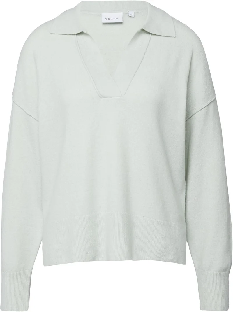 Comma Strickpullover Grün