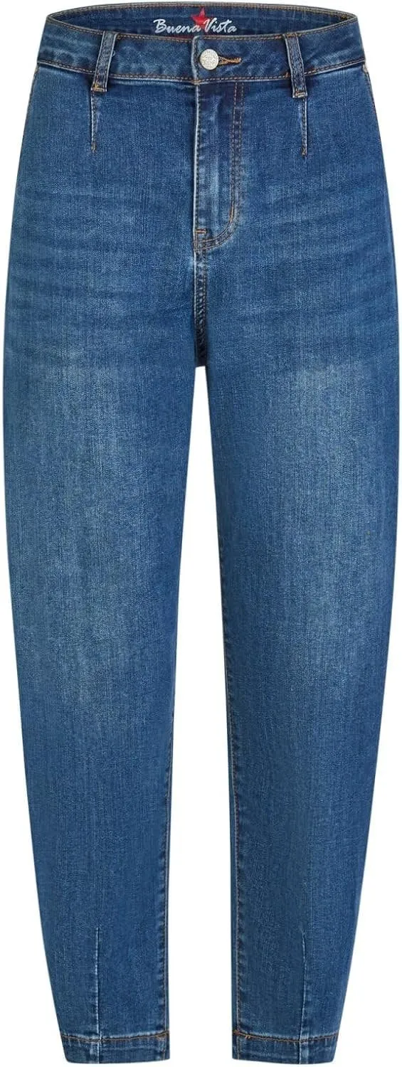 Buena Vista Ballon stretch denim, mid stone - 100065583