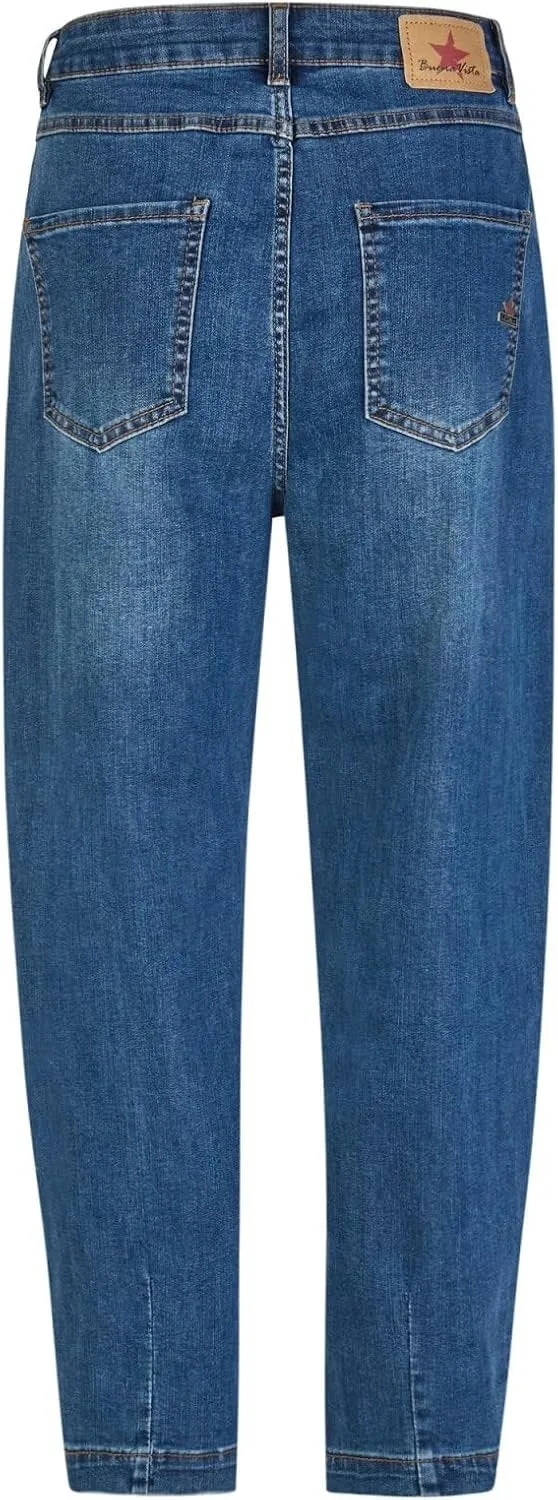 Buena Vista Ballon stretch denim, mid stone - 100065583