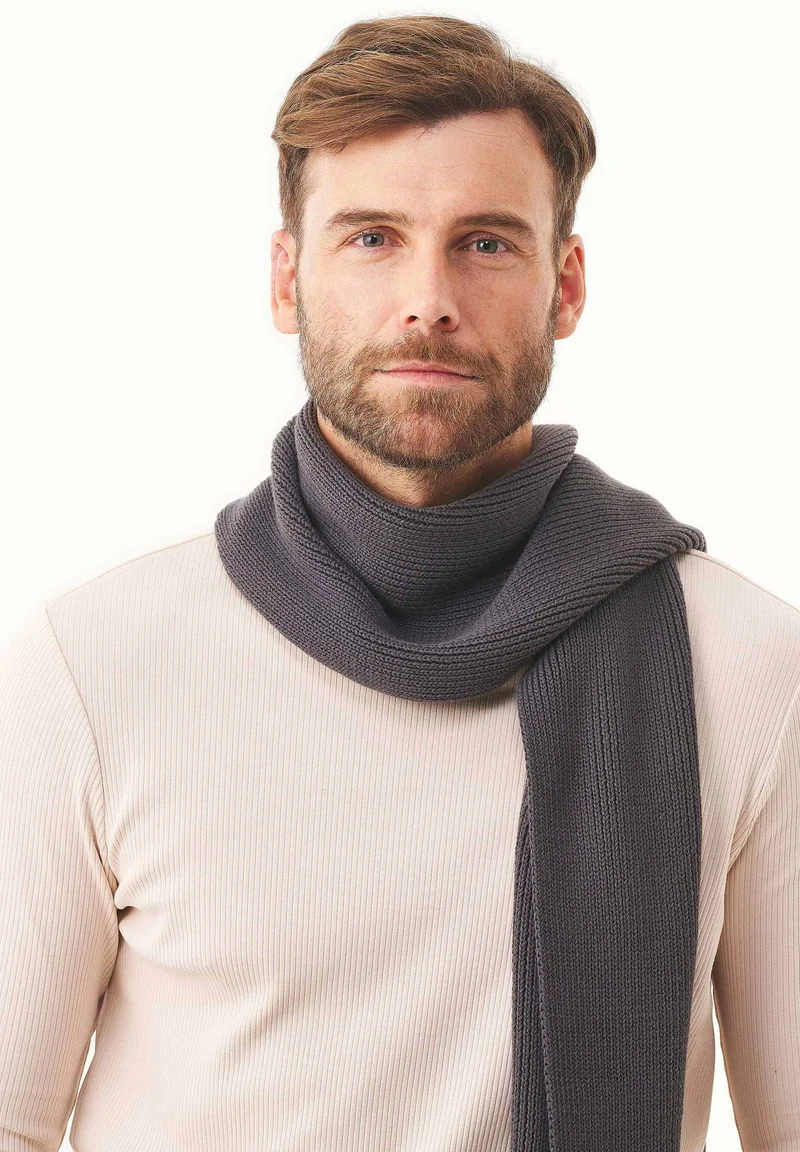 Unisex Strickschal aus Bio-Baumwolle