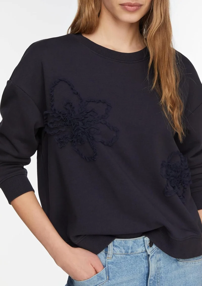 Comma Sweatshirt Blau