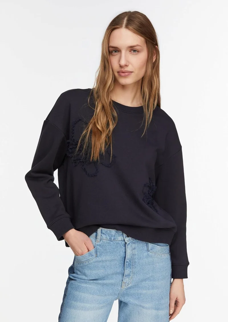 Comma Sweatshirt Blau