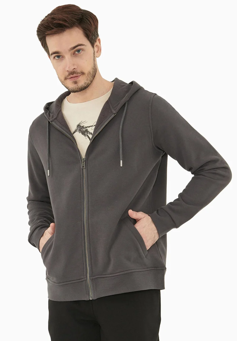 Sweatjacke aus Bio-Baumwolle