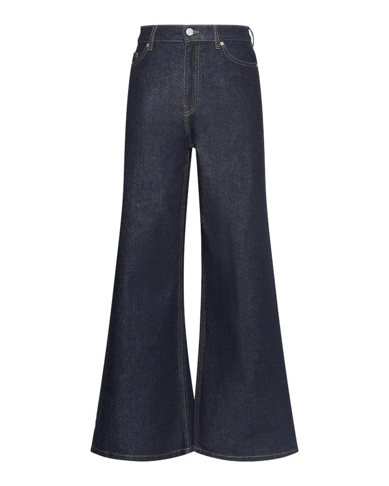 Moss Copenhagen Tapered Jeans dunkelblau