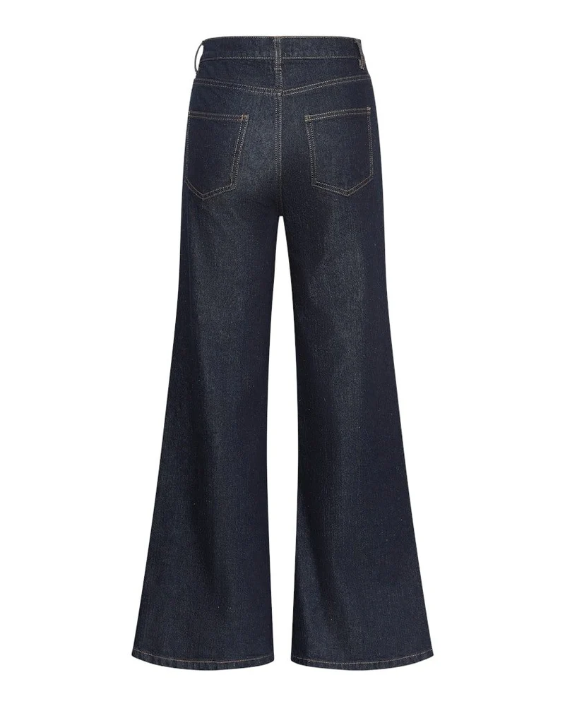 Moss Copenhagen Tapered Jeans dunkelblau