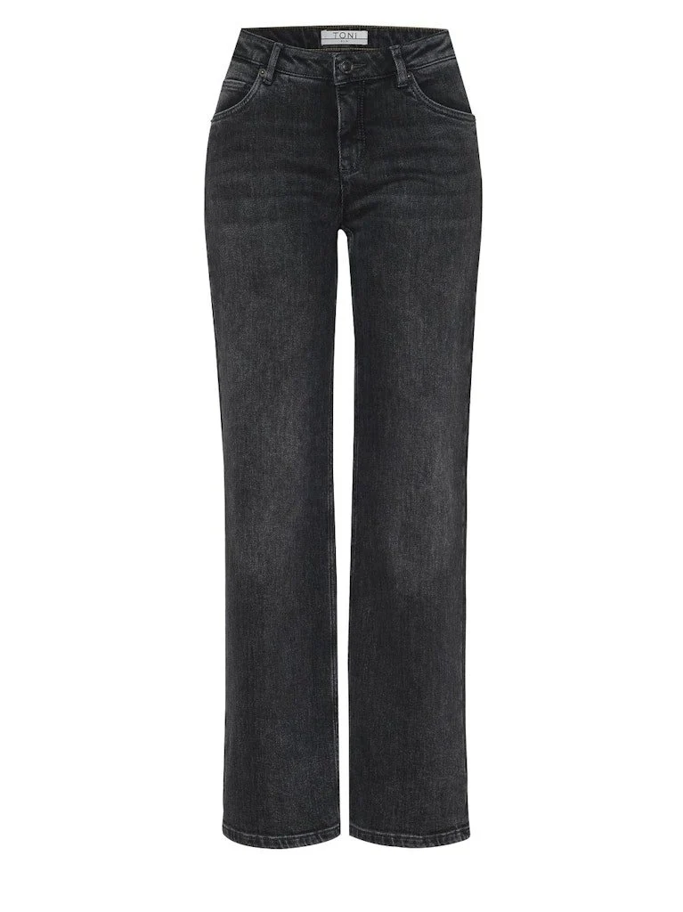 Toni Straight Leg Jeans Grau