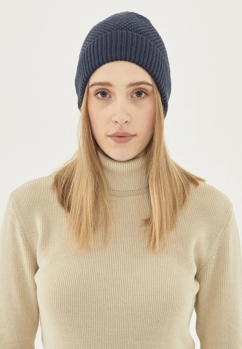 Waffelstrick Beanie aus Bio-Baumwolle