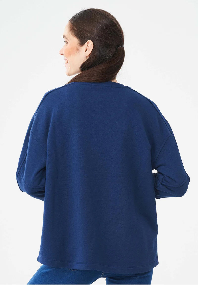 Sweatshirt aus Bio-Baumwolle & Modal mit recyceltem Polyester
