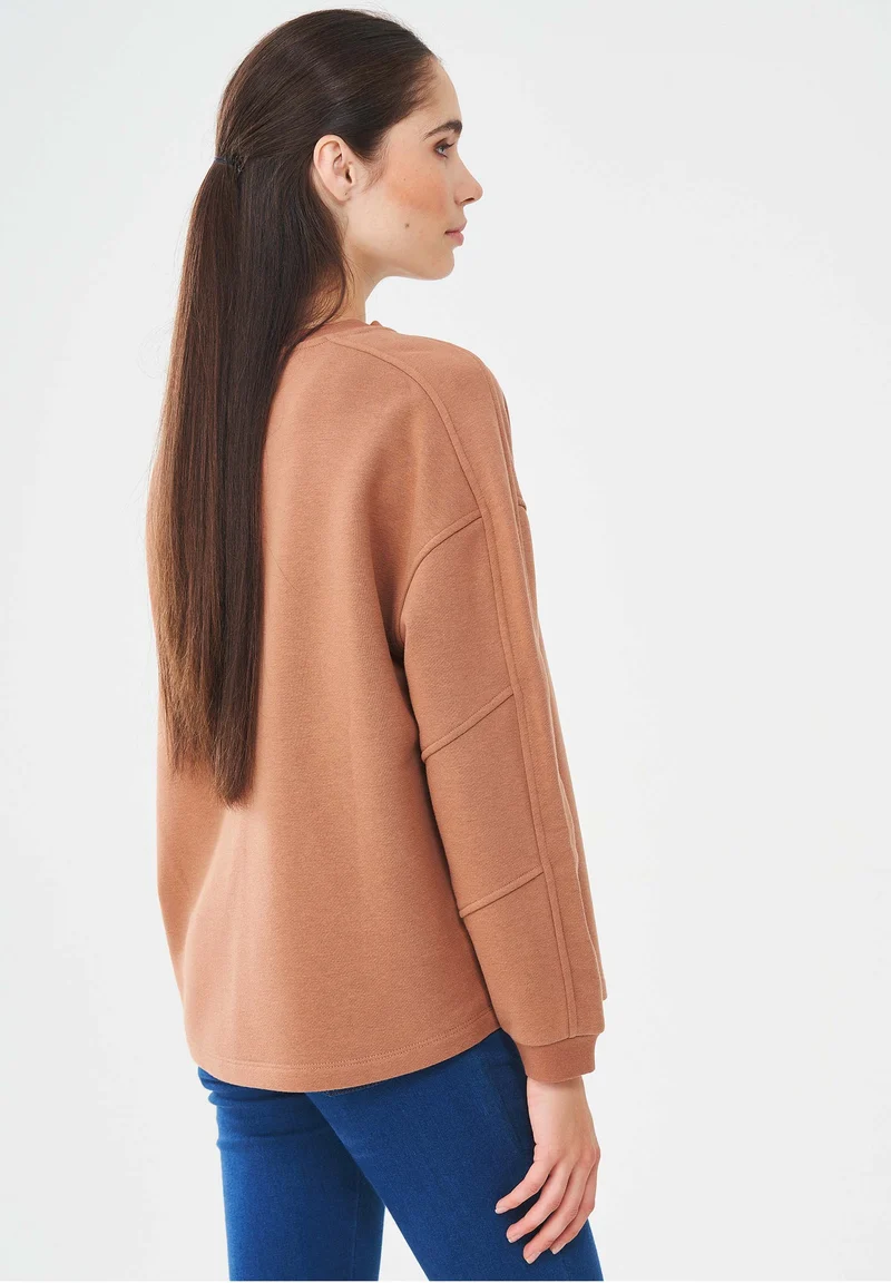 Sweatshirt aus Bio-Baumwolle & Modal mit recyceltem Polyester