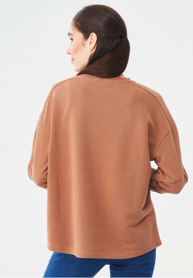 Sweatshirt aus Bio-Baumwolle & Modal mit recyceltem Polyester